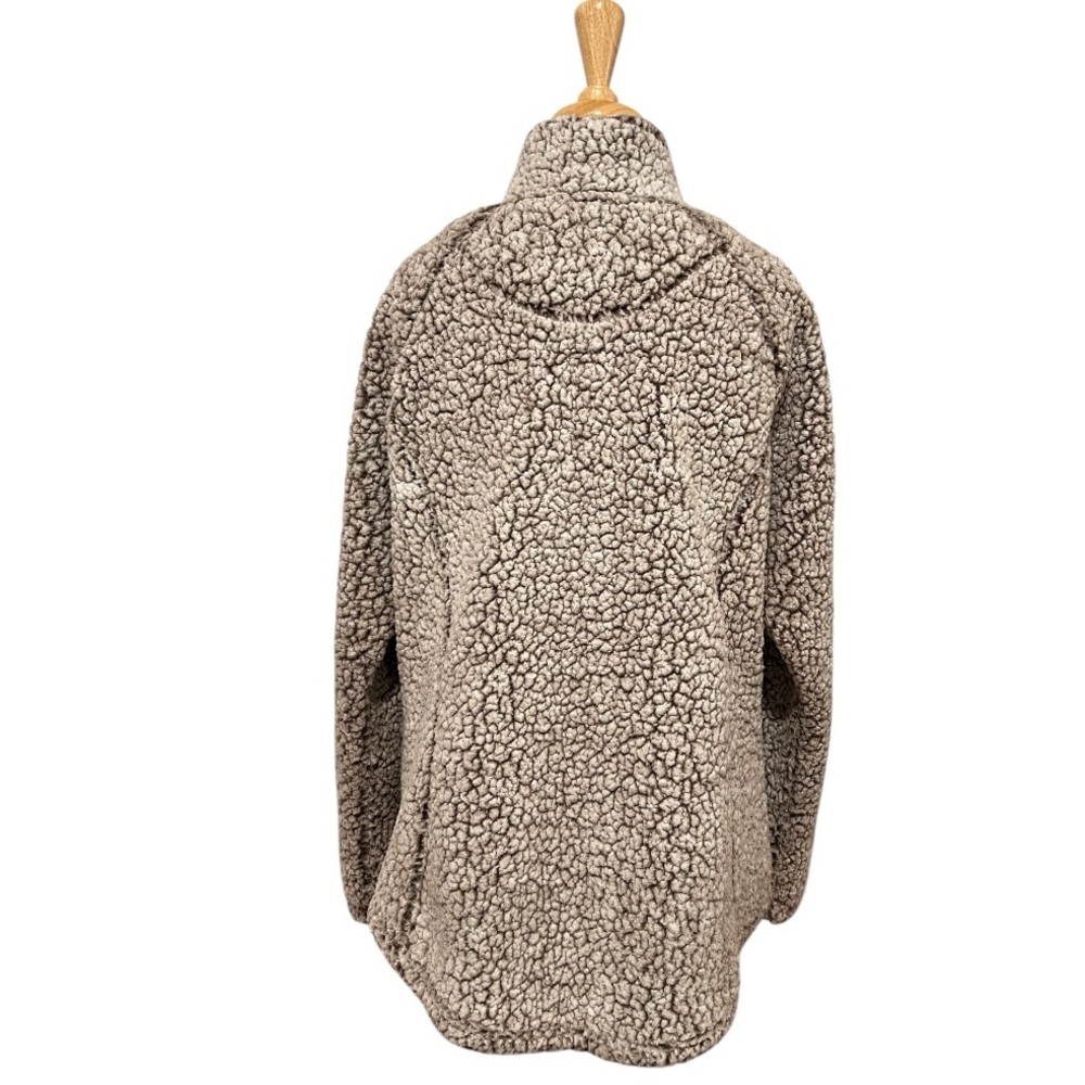 Cozy Sherpa Quarter Zip Sherpa Pullover Women Size Large - Picture 3 of 7